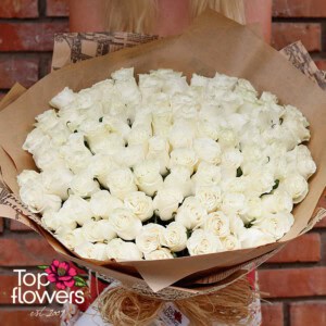 101 White Roses﻿ | Bouquet