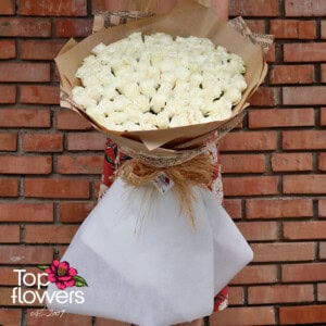 101 White Roses﻿ | Bouquet