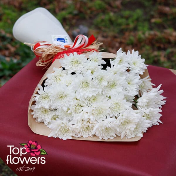 Bouquet of Chrysanthemums | White