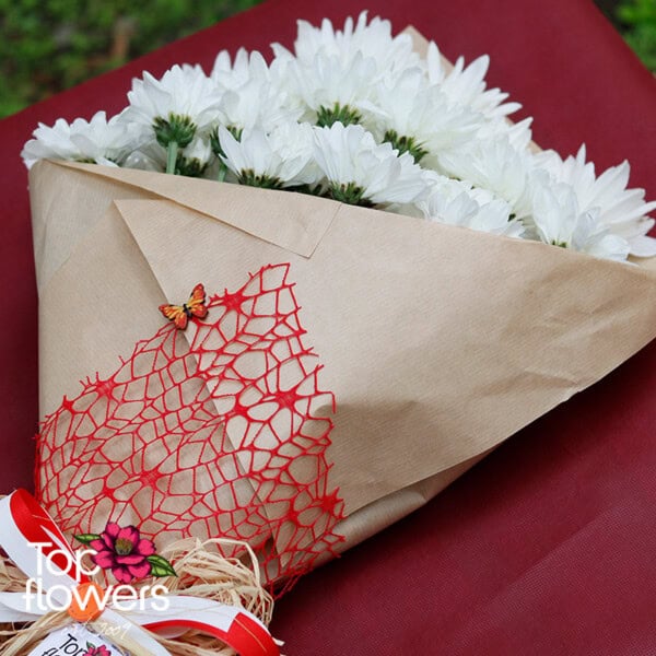 Bouquet of Chrysanthemums | White