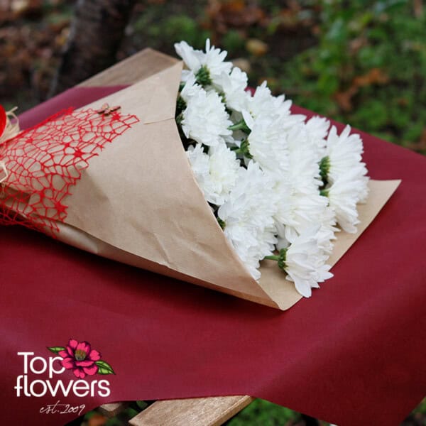 Bouquet of Chrysanthemums | White