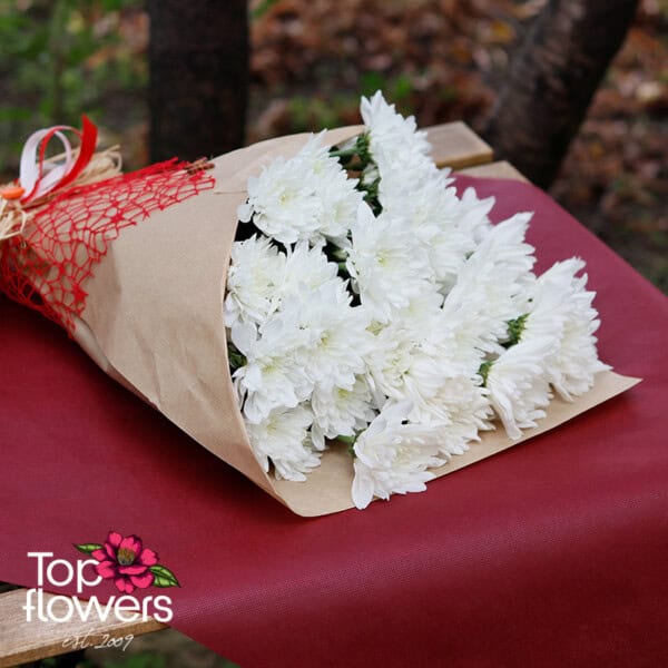 Bouquet of Chrysanthemums | White