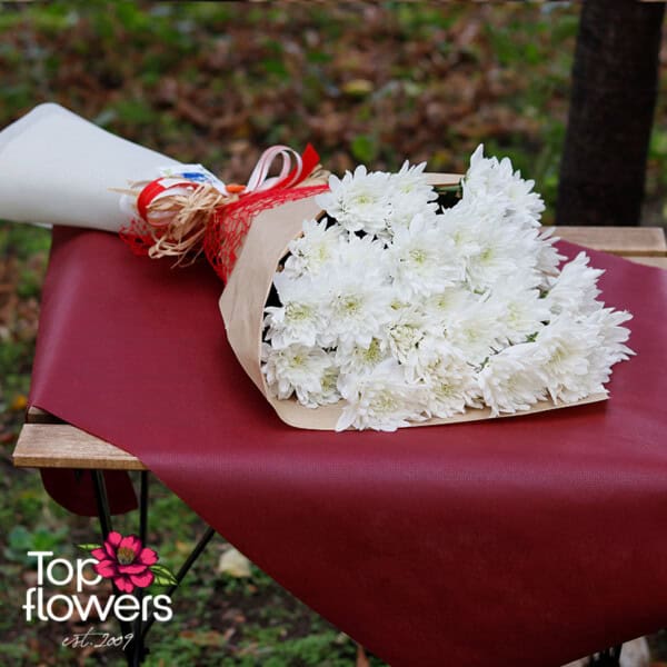 Bouquet of Chrysanthemums | White