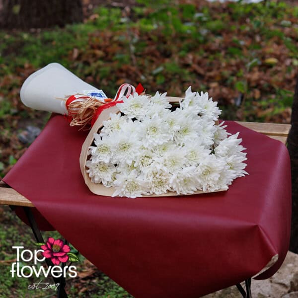 Bouquet of Chrysanthemums | White