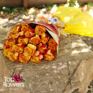 Classic bouquet |  Fire roses