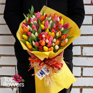 Bouquet of 101 Tulips | Multicolored