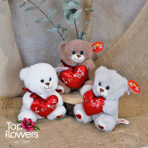 Bear with heart | 16 cm.