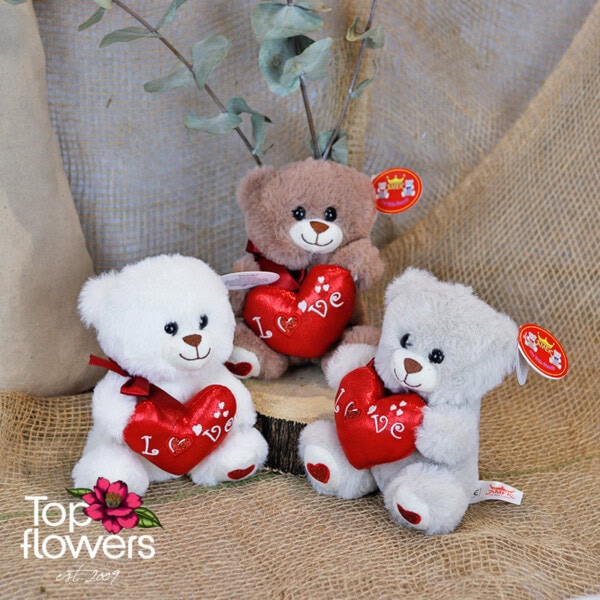 Bear with heart | 16 cm.