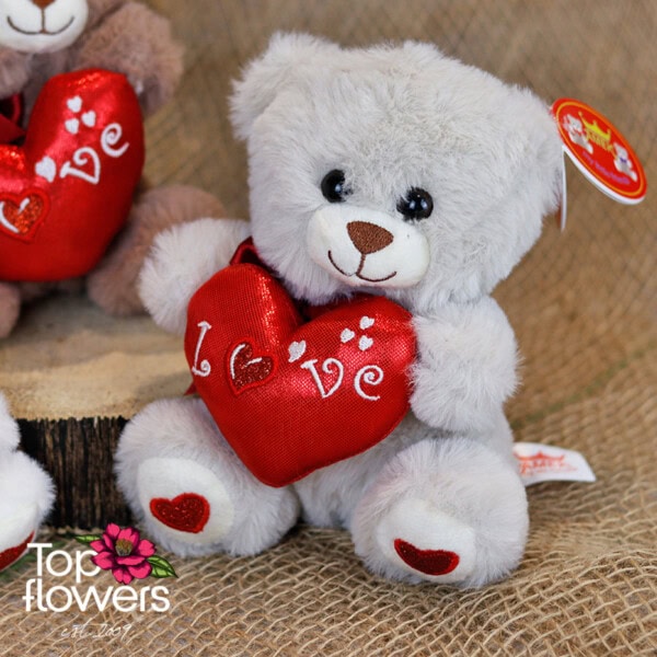 Bear with heart | 16 cm.