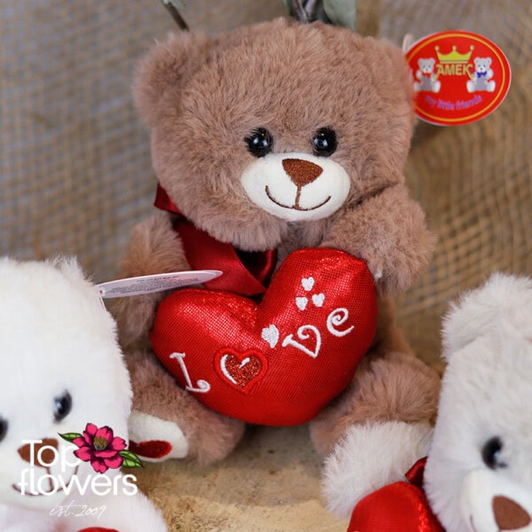 Bear with heart | 16 cm.