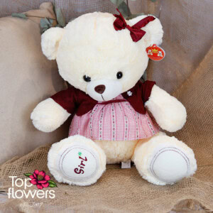 Teddy bear with clothes Girl | 42 cm.