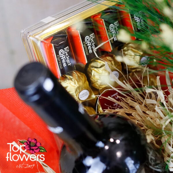 Gift Basket 1 | Red roses - Image 4