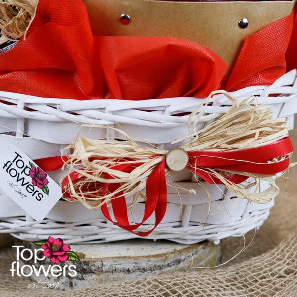 Gift Basket 1 | Red roses - Image 3