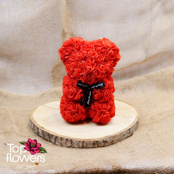 Artificial Flower Bear S | Red