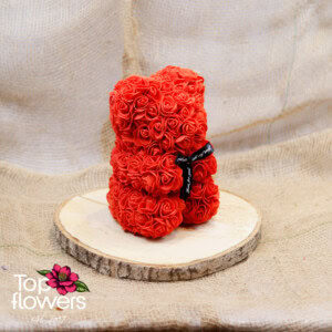 Artificial Flower Bear S | Red