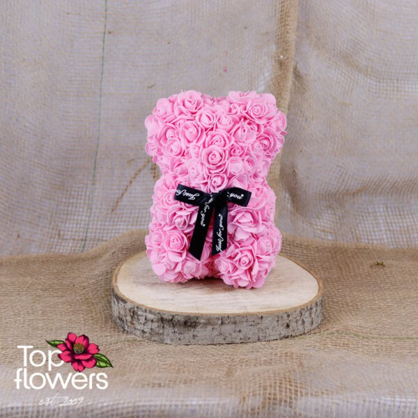 Artificial Flower Bear S | Pink