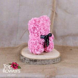 Artificial Flower Bear S | Pink