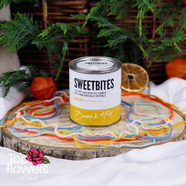 SweetBites Soy Candle | Banana and honey