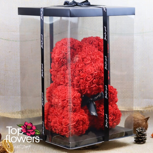 Artificial Flower Bear L | Red - Image 6