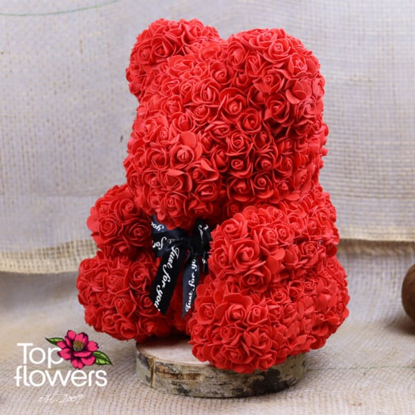 Artificial Flower Bear L | Red - Image 4