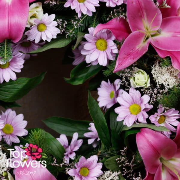 Wreath with flowers