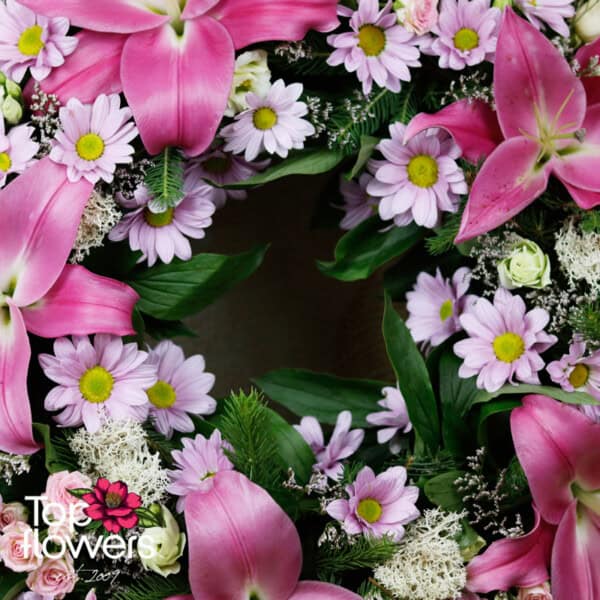 Wreath with flowers