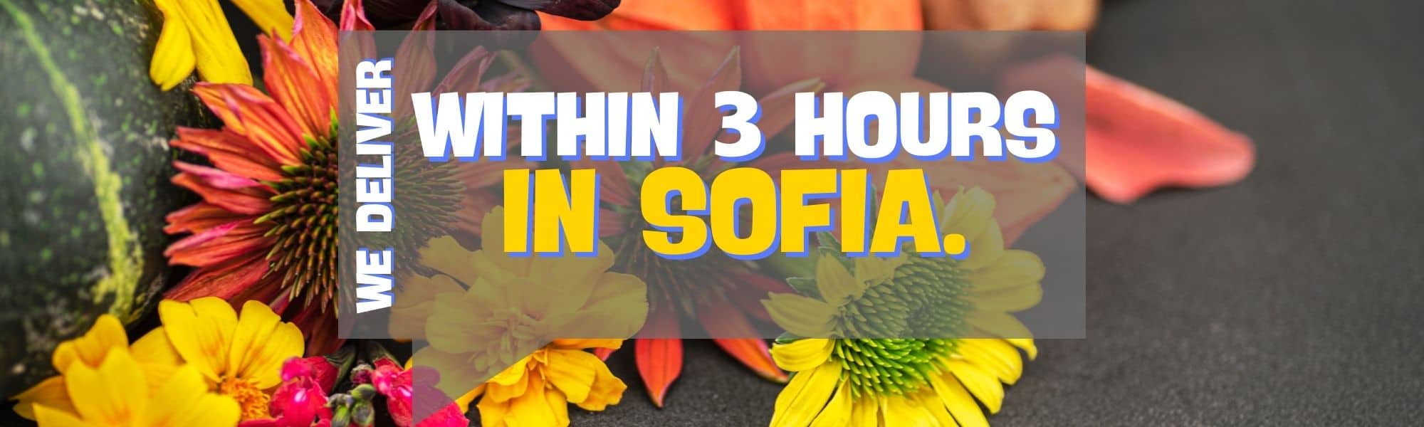 Super express delivery of flowers in Sofia - up to 3 hours.