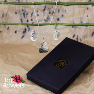 Rose leaves | Silver plated set