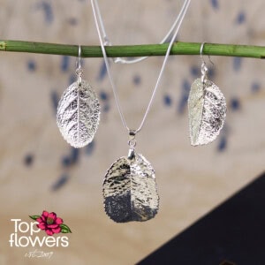 Rose leaves | Silver plated set