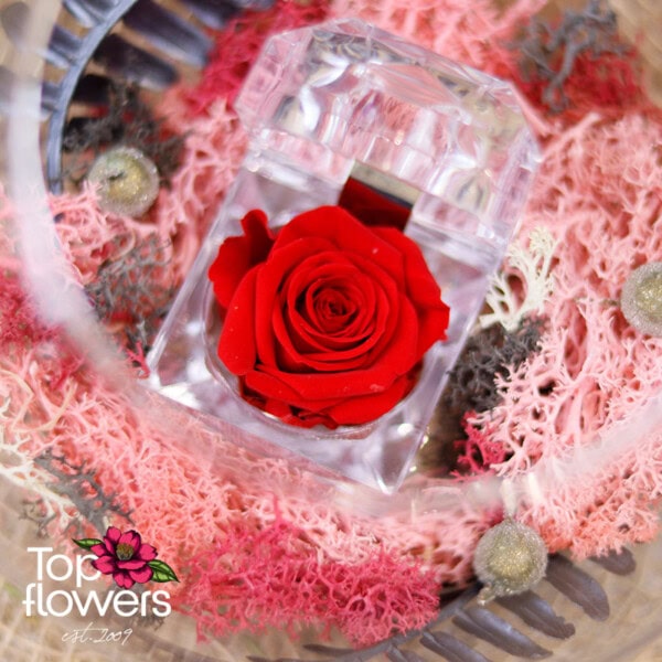 Art Installation | Eternal Rose Love Glass Sphere - Image 6