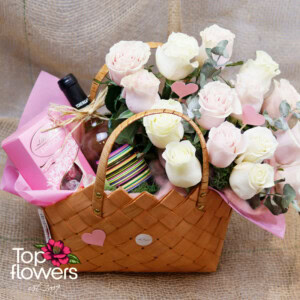 Gift bag with flowers I | Arrangement