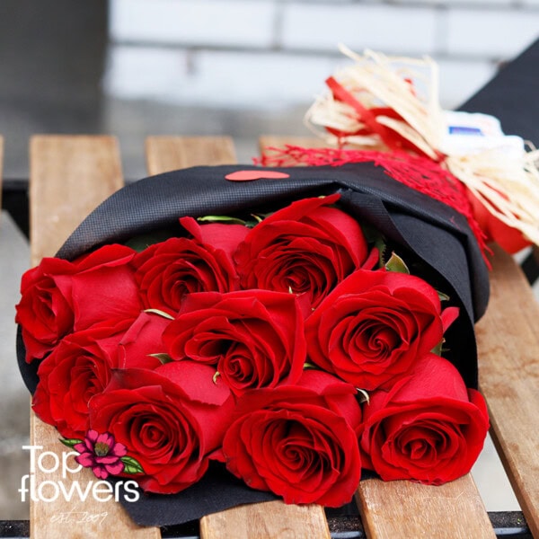 Classic bouquet | Red roses DELUXE